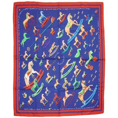 hermes scarf blue horses|how are Hermes scarves made.